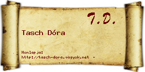 Tasch Dóra névjegykártya